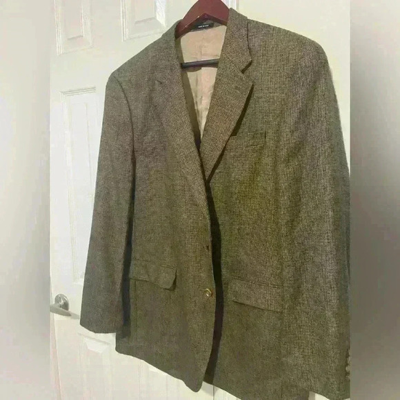 Ralph Lauren menswear herringbone tweed wool sports jacket size 42L - Picture 10 of 16